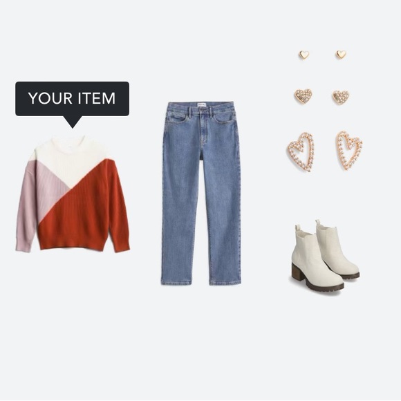 Sophie Rue Karmiti Diagonal Colorblock Sweater - Picture 4 of 4